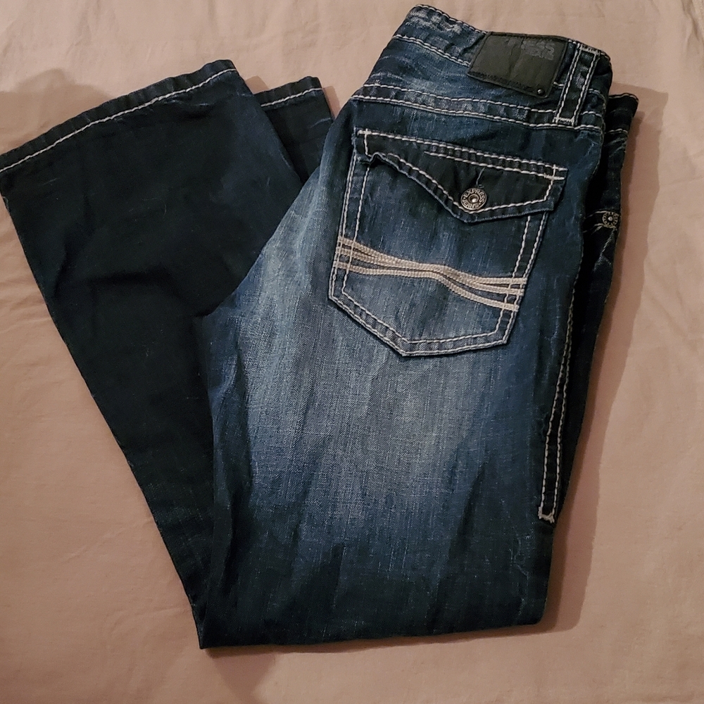 Men's Express Slim fit destroyed jeans